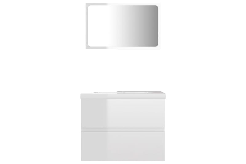 Badrumsmöbler vit högglans spånskiva - Vit - Hus & renovering - Kök & bad - Badrum - Badrumsmöbler & badrumsinredning - Kompletta möbelpaket badrum