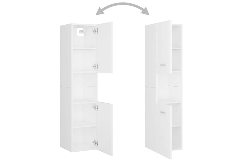 Badrumsmöbler vit spånskiva - Vit - Hus & renovering - Kök & bad - Badrum - Badrumsmöbler & badrumsinredning - Kompletta möbelpaket badrum