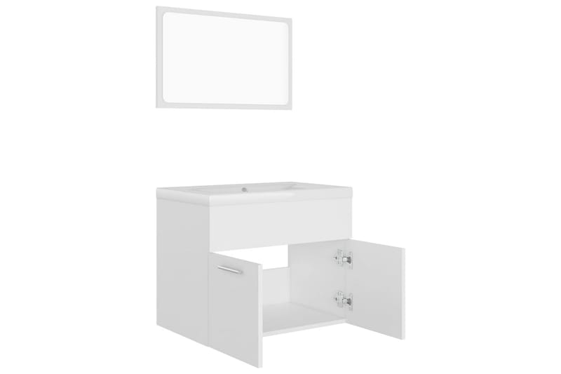 Badrumsmöbler vit spånskiva - Vit - Hus & renovering - Kök & bad - Badrum - Badrumsmöbler & badrumsinredning - Kompletta möbelpaket badrum