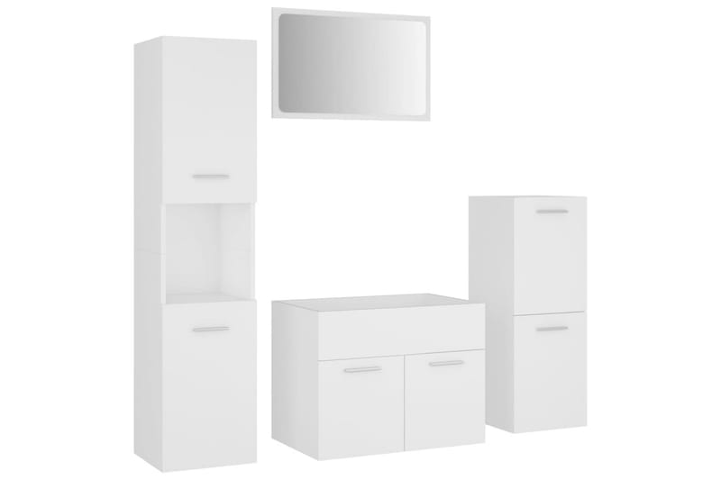 Badrumsmöbler vit spånskiva - Vit - Hus & renovering - Kök & bad - Badrum - Badrumsmöbler & badrumsinredning - Kompletta möbelpaket badrum