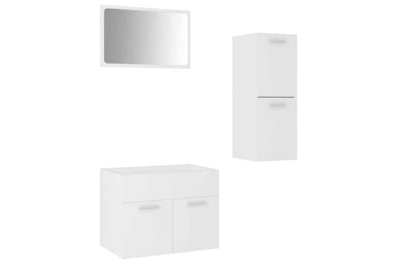 Badrumsmöbler vit spånskiva - Vit - Hus & renovering - Kök & bad - Badrum - Badrumsmöbler & badrumsinredning - Kompletta möbelpaket badrum