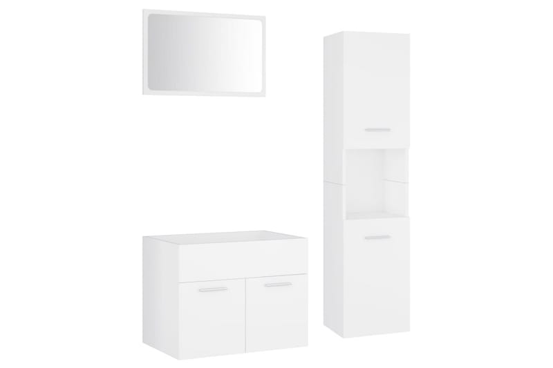 Badrumsmöbler vit spånskiva - Vit - Hus & renovering - Kök & bad - Badrum - Badrumsmöbler & badrumsinredning - Kompletta möbelpaket badrum