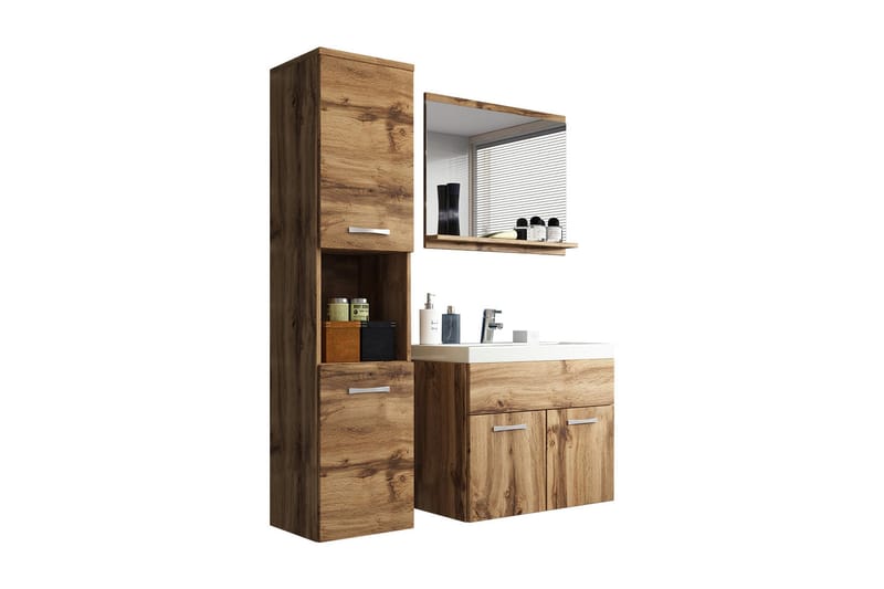 Badrumsset Delorimier - Natur - Hus & renovering - Kök & bad - Badrum - Badrumsmöbler & badrumsinredning - Kompletta möbelpaket badrum