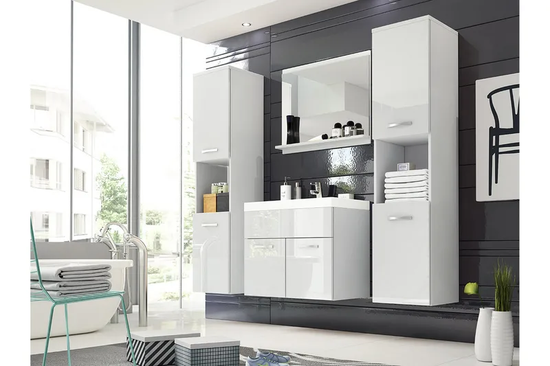 Badrumsset Delorimier XL, Vit