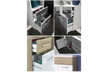 Ericka Badrumsset - Vit/Högglans - Hus & renovering - Kök & bad - Badrum - Badrumsmöbler & badrumsinredning - Kompletta möbelpaket badrum