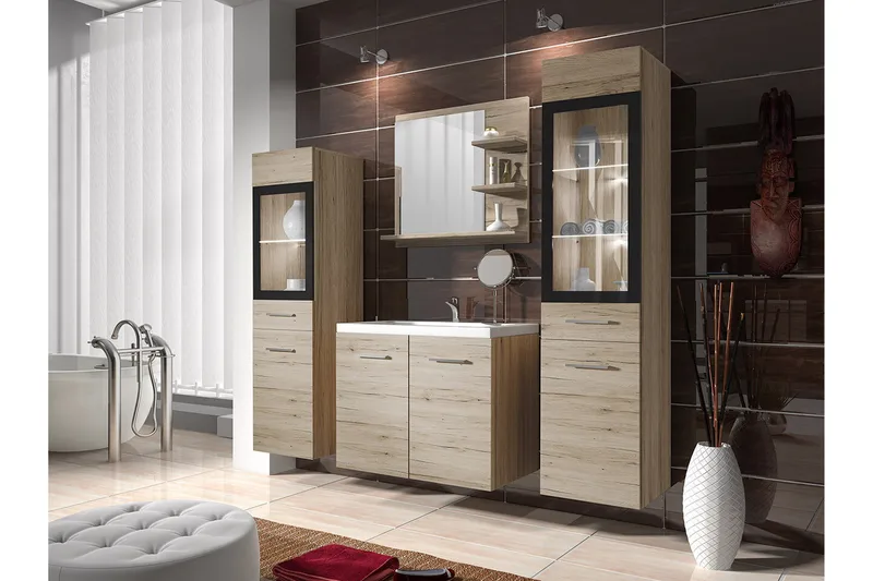 Galbally Badrumsmöbelset Brown, undefined