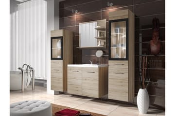 Galbally Badrumsmöbelset Brown - Hus & renovering - Kök & bad - Badrum - Badrumsmöbler & badrumsinredning - Kompletta möbelpaket badrum