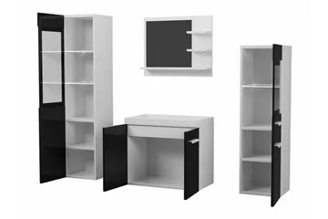 Galbally Badrumsmöbelset Brown - Hus & renovering - Kök & bad - Badrum - Badrumsmöbler & badrumsinredning - Kompletta möbelpaket badrum