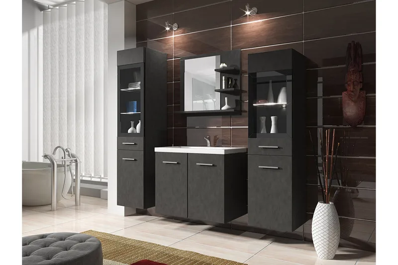 Galbally Badrumsmöbelset, Grå