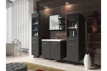 Galbally Badrumsmöbelset Grey - Hus & renovering - Kök & bad - Badrum - Badrumsmöbler & badrumsinredning - Kompletta möbelpaket badrum