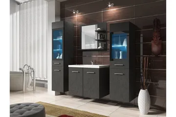 Galbally Badrumsmöbelset Grey - Hus & renovering - Kök & bad - Badrum - Badrumsmöbler & badrumsinredning - Kompletta möbelpaket badrum
