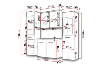 Galbally Badrumsmöbelset White - Hus & renovering - Kök & bad - Badrum - Badrumsmöbler & badrumsinredning - Kompletta möbelpaket badrum