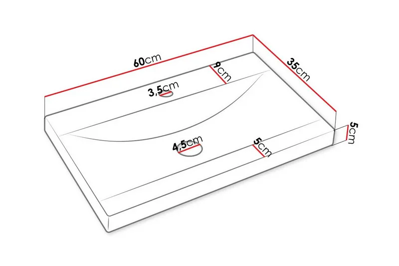 Galbally Badrumsmöbelset White - Hus & renovering - Kök & bad - Badrum - Badrumsmöbler & badrumsinredning - Kompletta möbelpaket badrum