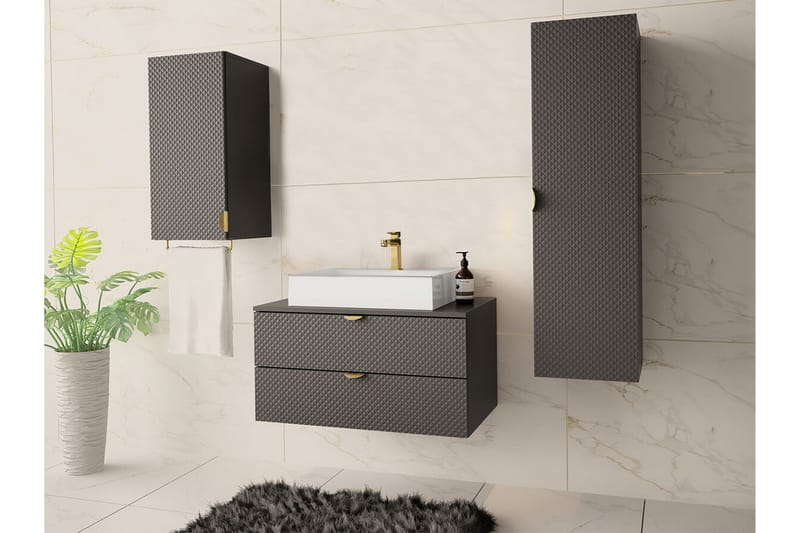 Glenndale Badrumsmöbelset - Grå - Hus & renovering - Kök & bad - Badrum - Badrumsmöbler & badrumsinredning - Kompletta möbelpaket badrum