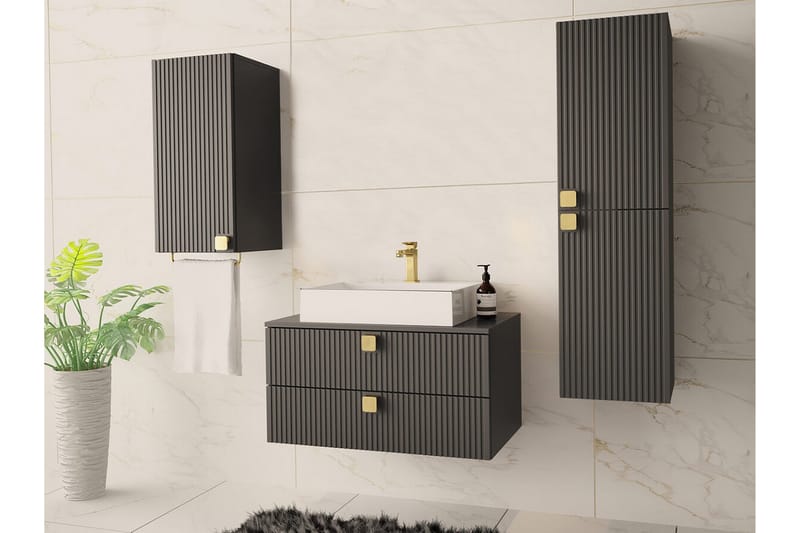 Glenndale Badrumsmöbelset - Grå - Hus & renovering - Kök & bad - Badrum - Badrumsmöbler & badrumsinredning - Kompletta möbelpaket badrum