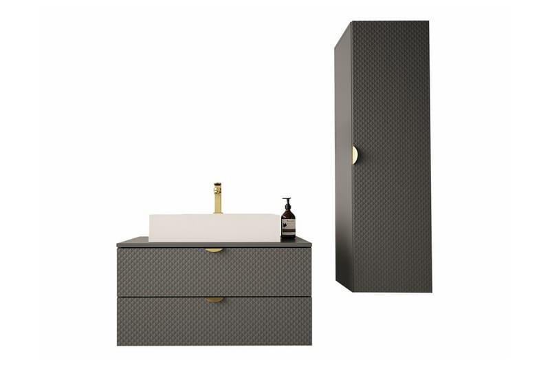 Glenndale Badrumsmöbelset - Grå - Hus & renovering - Kök & bad - Badrum - Badrumsmöbler & badrumsinredning - Kompletta möbelpaket badrum