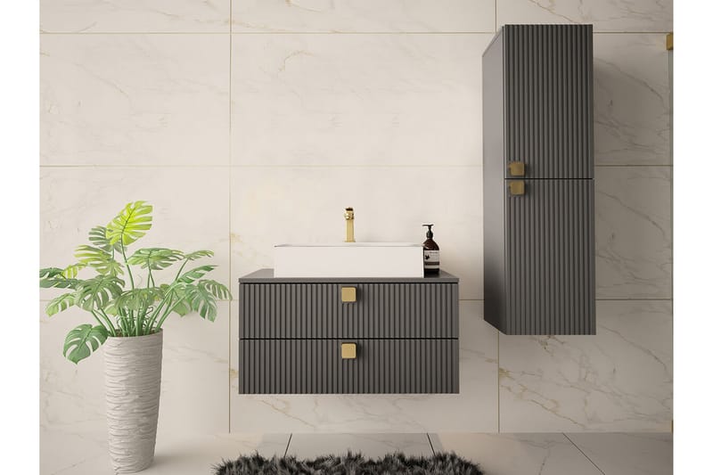 Glenndale Badrumsmöbelset - Grå - Hus & renovering - Kök & bad - Badrum - Badrumsmöbler & badrumsinredning - Kompletta möbelpaket badrum