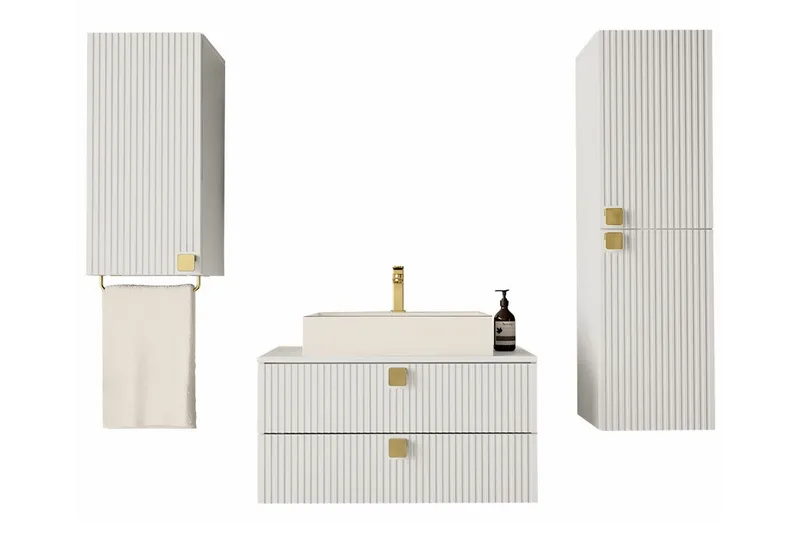 Glenndale Badrumsmöbelset, Vit