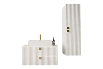 Glenndale Badrumsmöbelset - Vit - Hus & renovering - Kök & bad - Badrum - Badrumsmöbler & badrumsinredning - Kompletta möbelpaket badrum