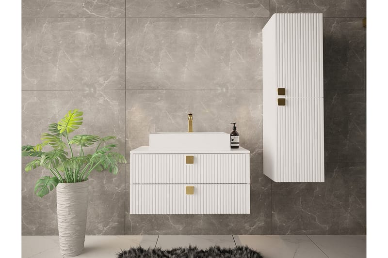 Glenndale Badrumsmöbelset - Vit - Hus & renovering - Kök & bad - Badrum - Badrumsmöbler & badrumsinredning - Kompletta möbelpaket badrum