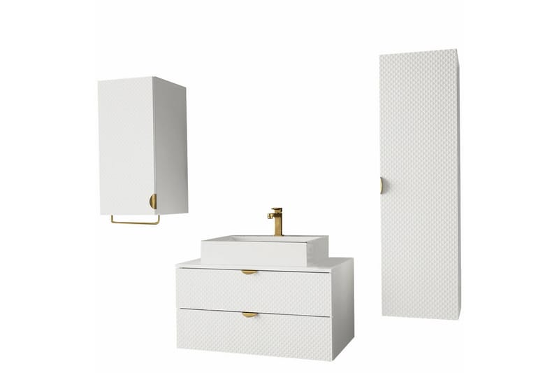 Glenndale Badrumsmöbelset - Vit - Hus & renovering - Kök & bad - Badrum - Badrumsmöbler & badrumsinredning - Kompletta möbelpaket badrum