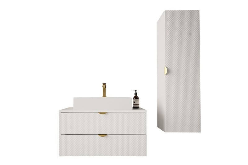 Glenndale Badrumsmöbelset - Vit - Hus & renovering - Kök & bad - Badrum - Badrumsmöbler & badrumsinredning - Kompletta möbelpaket badrum