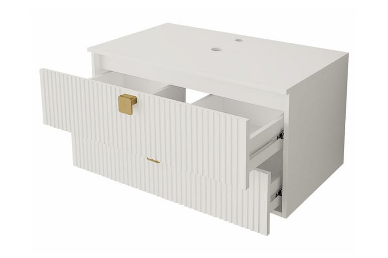 Glenndale Badrumsmöbelset - Vit - Hus & renovering - Kök & bad - Badrum - Badrumsmöbler & badrumsinredning - Kompletta möbelpaket badrum