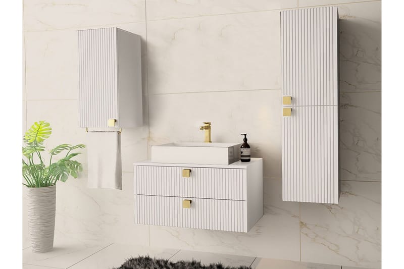 Glenndale Badrumsmöbelset - Vit - Hus & renovering - Kök & bad - Badrum - Badrumsmöbler & badrumsinredning - Kompletta möbelpaket badrum