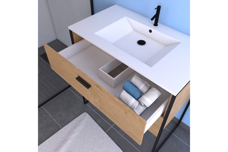Gullebo Badrumsset - Trä/natur - Hus & renovering - Kök & bad - Badrum - Badrumsmöbler & badrumsinredning - Kompletta möbelpaket badrum