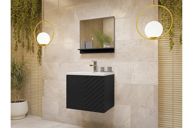 Kintore Badrumsmöbelset - Svart - Hus & renovering - Kök & bad - Badrum - Badrumsmöbler & badrumsinredning - Kompletta möbelpaket badrum