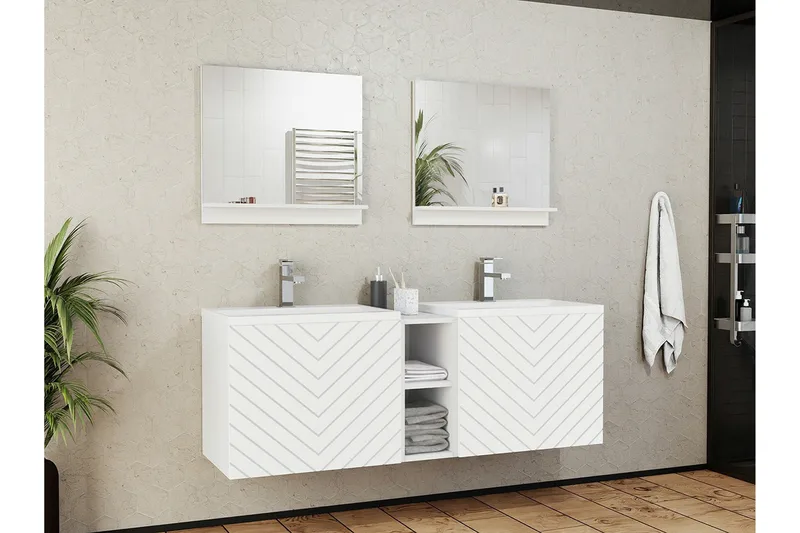 Kintore Badrumsmöbelset - Vit - Hus & renovering - Kök & bad - Badrum - Badrumsmöbler & badrumsinredning - Kompletta möbelpaket badrum