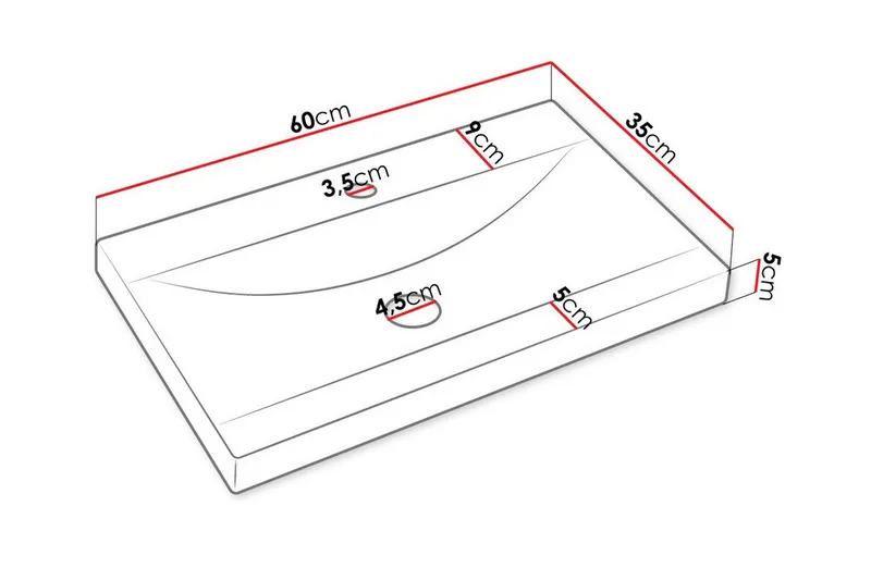 Kintore Badrumsmöbelset - Vit - Hus & renovering - Kök & bad - Badrum - Badrumsmöbler & badrumsinredning - Kompletta möbelpaket badrum