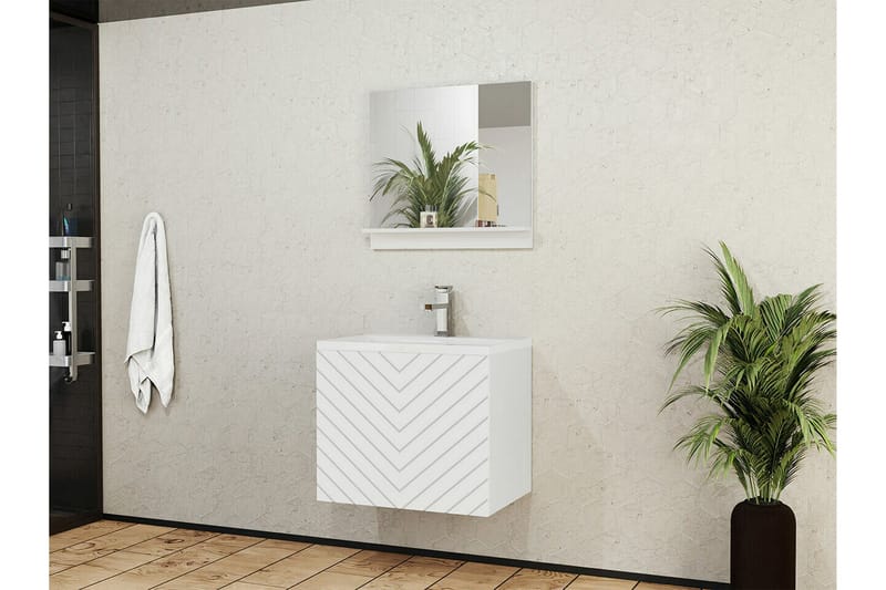 Kintore Badrumsmöbelset - Vit - Hus & renovering - Kök & bad - Badrum - Badrumsmöbler & badrumsinredning - Kompletta möbelpaket badrum