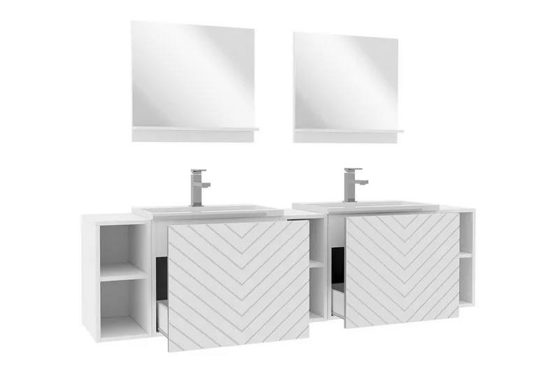 Kintore Badrumsmöbelset - Vit - Hus & renovering - Kök & bad - Badrum - Badrumsmöbler & badrumsinredning - Kompletta möbelpaket badrum