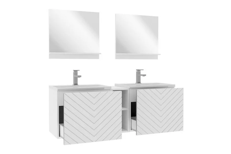 Kintore Badrumsmöbelset - Vit - Hus & renovering - Kök & bad - Badrum - Badrumsmöbler & badrumsinredning - Kompletta möbelpaket badrum