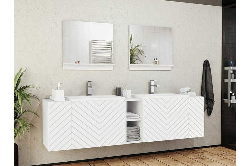 Kintore Badrumsmöbelset - Vit - Hus & renovering - Kök & bad - Badrum - Badrumsmöbler & badrumsinredning - Kompletta möbelpaket badrum