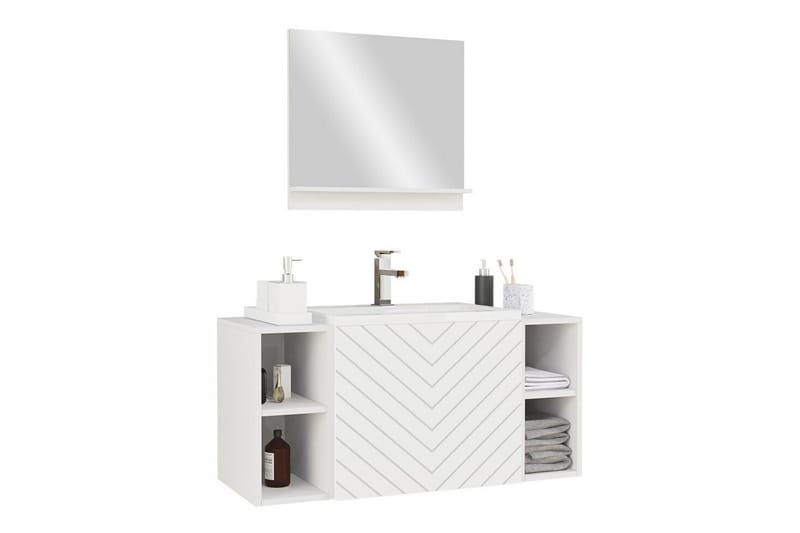 Kintore Badrumsmöbelset - Vit - Hus & renovering - Kök & bad - Badrum - Badrumsmöbler & badrumsinredning - Kompletta möbelpaket badrum