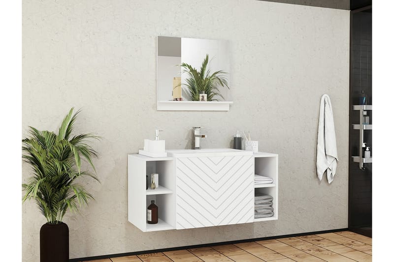 Kintore Badrumsmöbelset - Vit - Hus & renovering - Kök & bad - Badrum - Badrumsmöbler & badrumsinredning - Kompletta möbelpaket badrum
