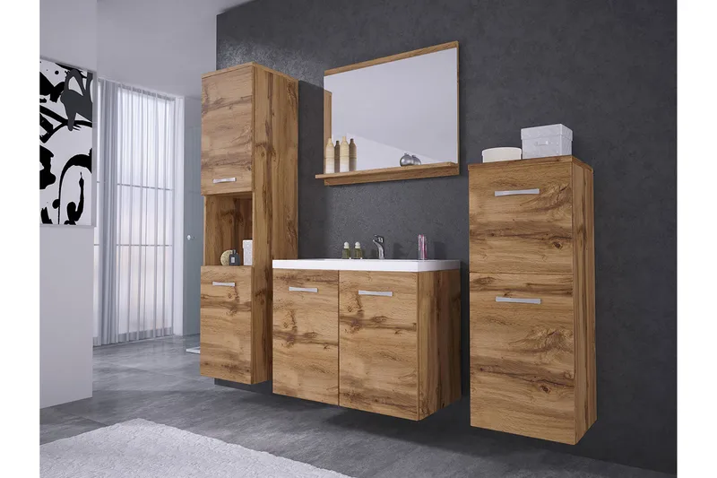 Malo Badrumsset - Beige - Hus & renovering - Kök & bad - Badrum - Badrumsmöbler & badrumsinredning - Kompletta möbelpaket badrum