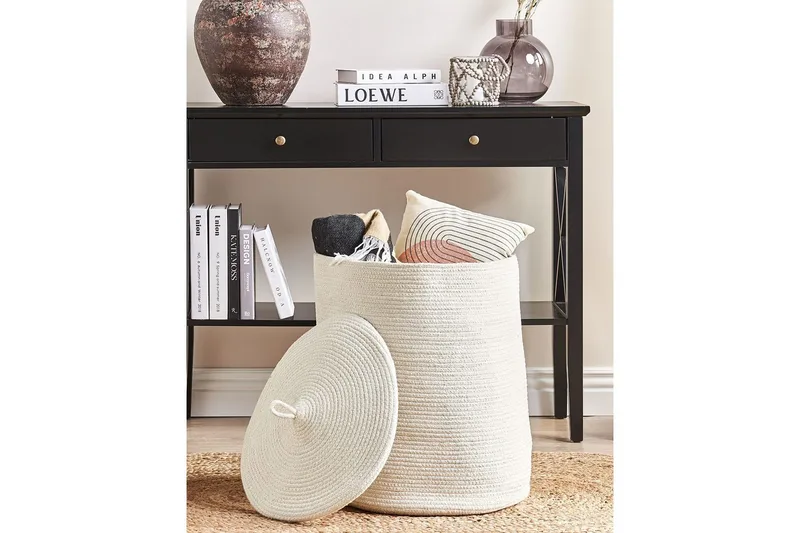 Korg Silopi Vit - Vit - Hus & renovering - Kök & bad - Badrum - Badrumsmöbler & badrumsinredning - Badrumsförvaring