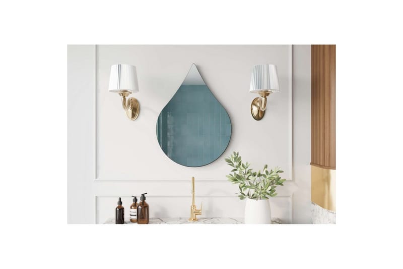 Koruco Badrumsspegel 50 cm - Svart - Hus & renovering - Kök & bad - Badrum - Badrumsmöbler & badrumsinredning - Badrumsspegel