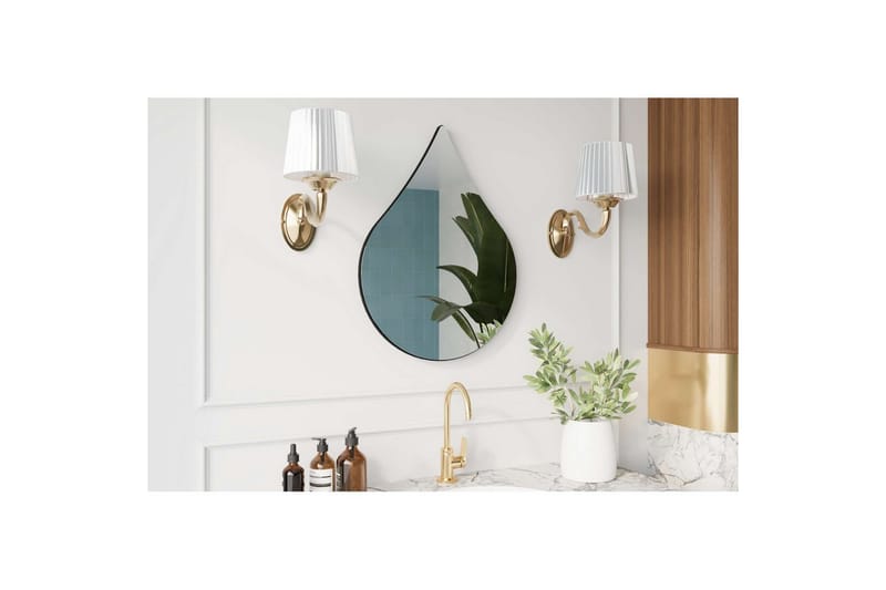 Koruco Badrumsspegel 50 cm - Svart - Hus & renovering - Kök & bad - Badrum - Badrumsmöbler & badrumsinredning - Badrumsspegel