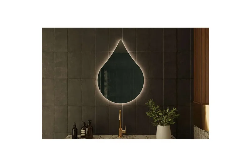 Koruco Badrumsspegel 50 cm - Vit - Hus & renovering - Kök & bad - Badrum - Badrumsmöbler & badrumsinredning - Badrumsspegel