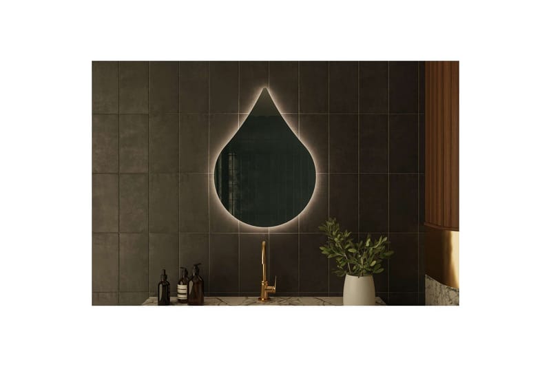 Koruco Badrumsspegel 50 cm - Vit - Hus & renovering - Kök & bad - Badrum - Badrumsmöbler & badrumsinredning - Badrumsspegel