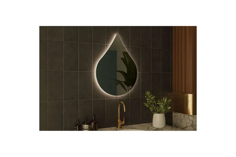 Koruco Badrumsspegel 50 cm - Vit - Hus & renovering - Kök & bad - Badrum - Badrumsmöbler & badrumsinredning - Badrumsspegel