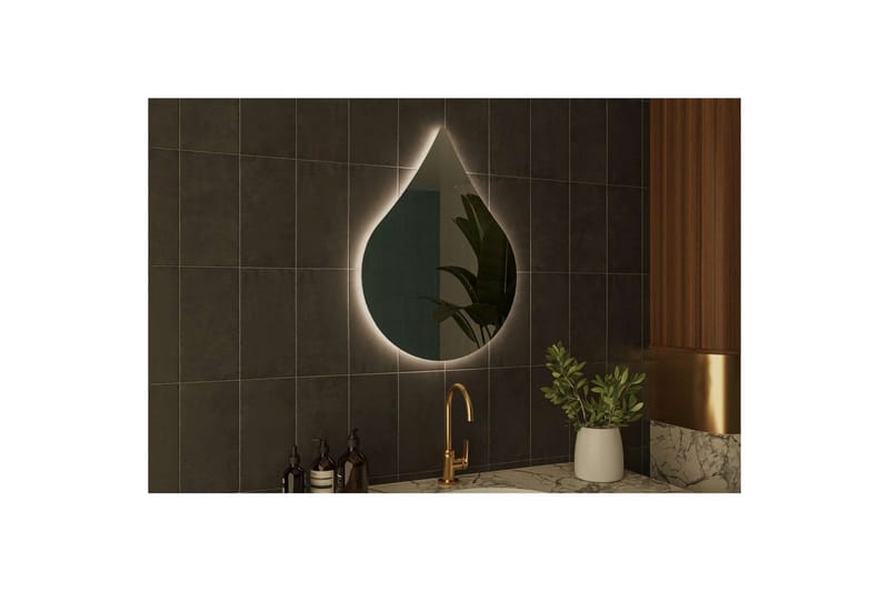 Koruco Badrumsspegel 50 cm - Vit - Hus & renovering - Kök & bad - Badrum - Badrumsmöbler & badrumsinredning - Badrumsspegel