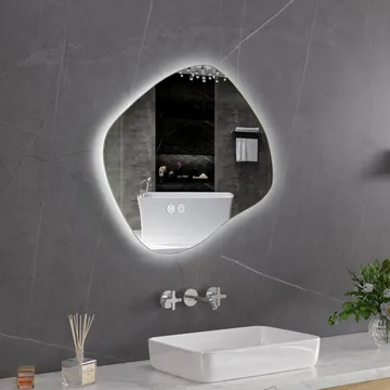 LED-spegel 60x55 cm | Anti-Fog | Högkvalitativ kopparfri spegel | Lyfco - Hus & renovering - Kök & bad - Badrum - Badrumsmöbler & badrumsinredning - Badrumsspegel
