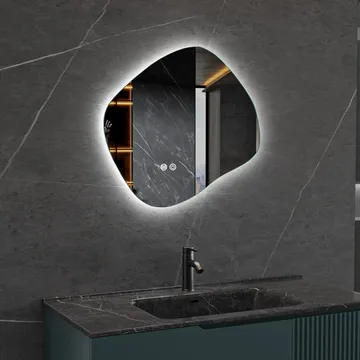 LED-spegel 80x72 cm | Anti-Fog | Justerbar belysning | Lyfco - Hus & renovering - Kök & bad - Badrum - Badrumsmöbler & badrumsinredning - Badrumsspegel