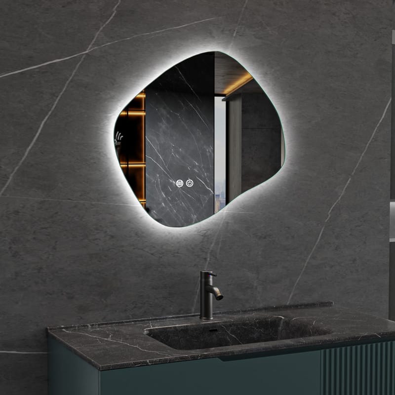 LED-spegel 80x72 cm | Anti-Fog | Justerbar belysning | Lyfco, undefined