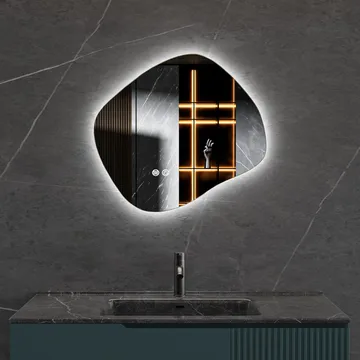 LED-spegel 80x72 cm | Anti-Fog | Justerbar belysning | Lyfco - Hus & renovering - Kök & bad - Badrum - Badrumsmöbler & badrumsinredning - Badrumsspegel